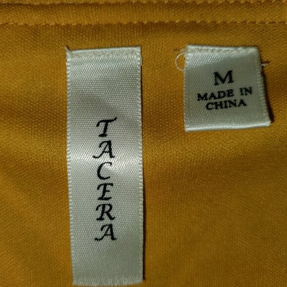 WOMENS YELLOW TACERA LACE DRESS MEDIUM - Picture 4 of 4